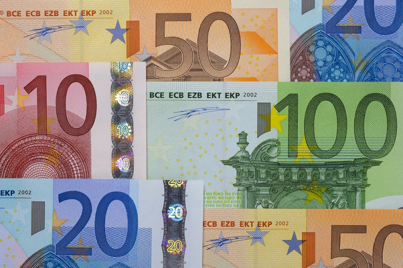 euro currency banknote