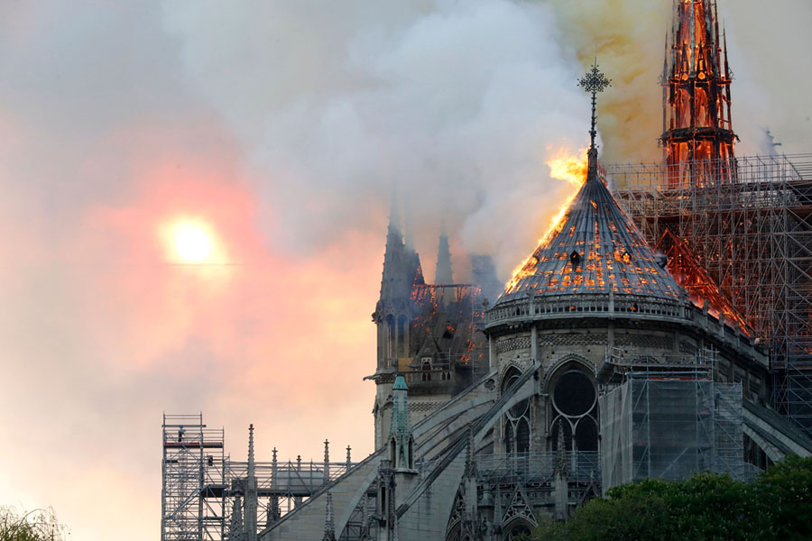 FRANCE-FIRE-NOTRE DAME