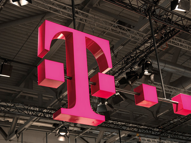 COLOGNE, GERMANY SEPTEMBER, 2017: Logo of Deutsche Telekom. Ther